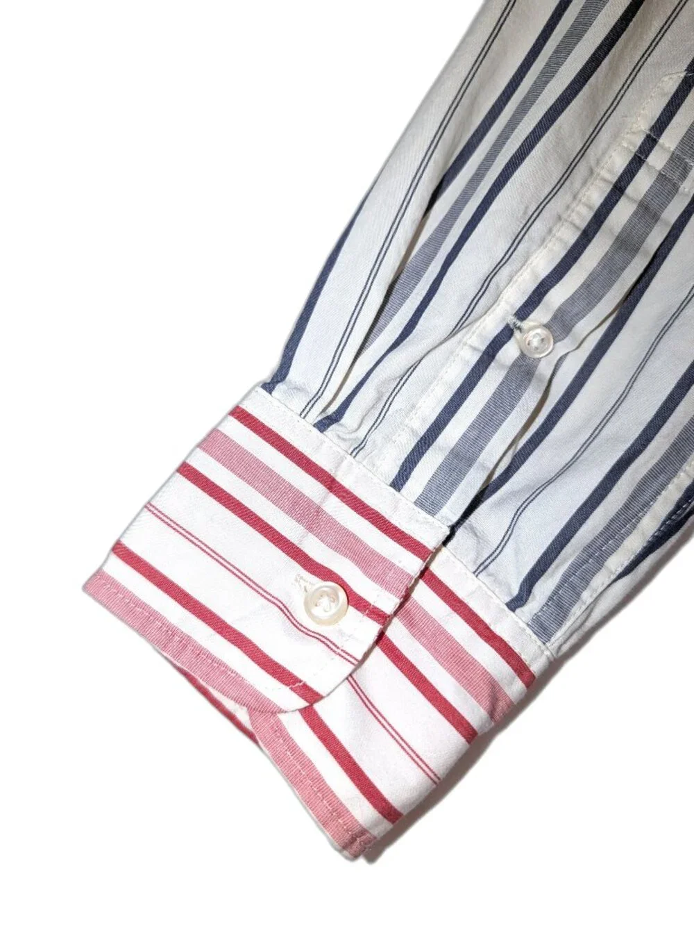 J. Crew Men's | Secret Wash Organic Cotton Multicolor Stripe Button Down Small